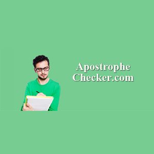 Apostrophe Checker