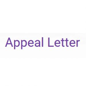 Appeal Letter