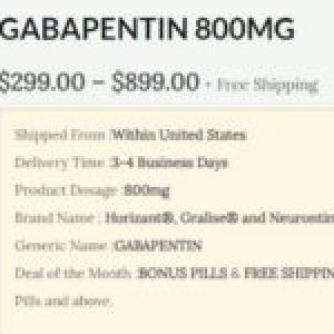 gabapentin without a prescription